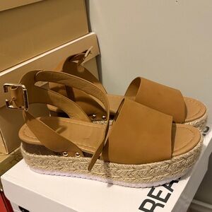 Tan Espadrille Sandals